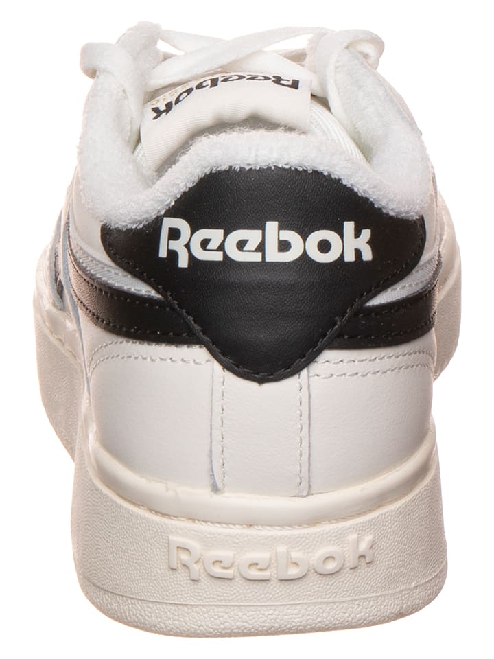 Tenisky Reebok Weiß/ Schwarz 3828753 Leder-Sneakers "Club C Double Reveng" in Weiß/ Schwarz - 3