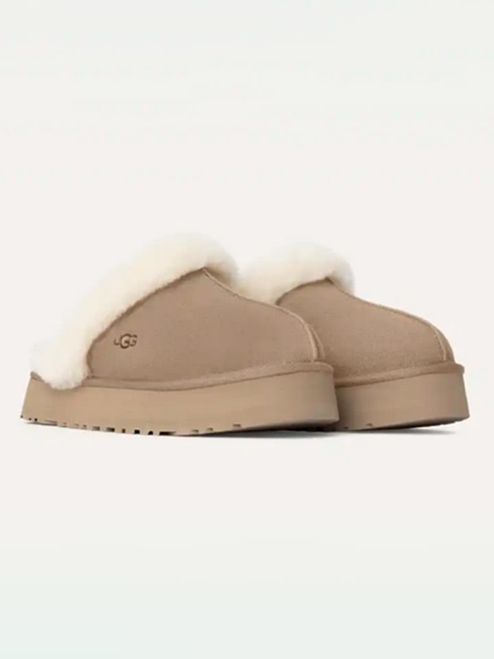 UGG Beige 4967117 Leder-Hausschuhe "Disquette" in Beige - 2