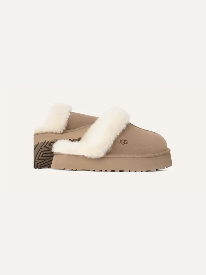 UGG Beige 4967117 Leder-Hausschuhe "Disquette" in Beige - 3