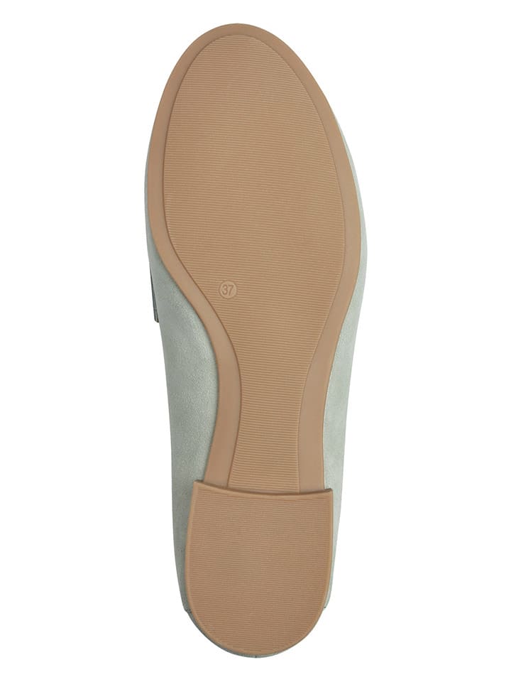 s.Oliver Hellgrün 7451973 Leder-Slipper in Hellgrün - 4