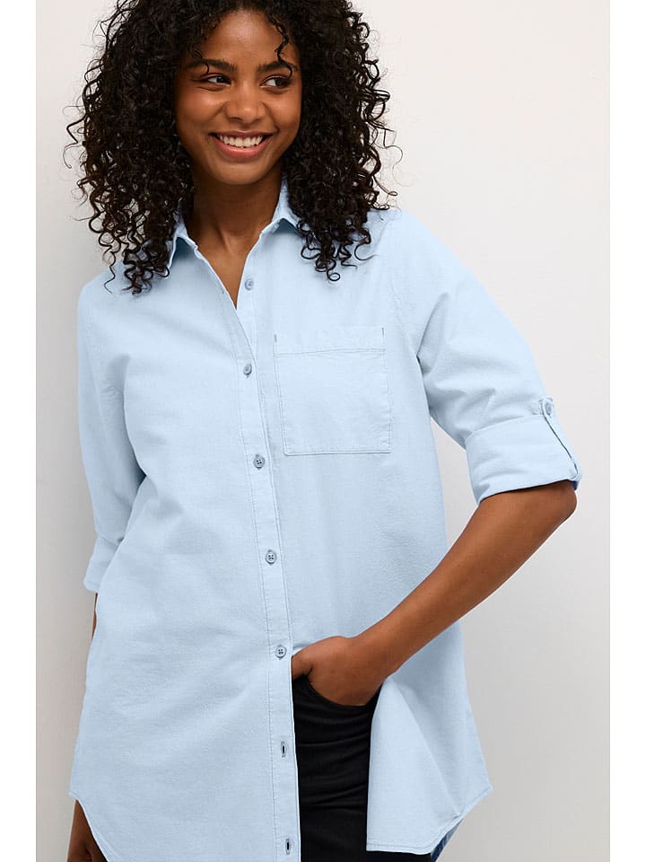 Kaffe Hellblau 5961613 Bluse in Hellblau - 2
