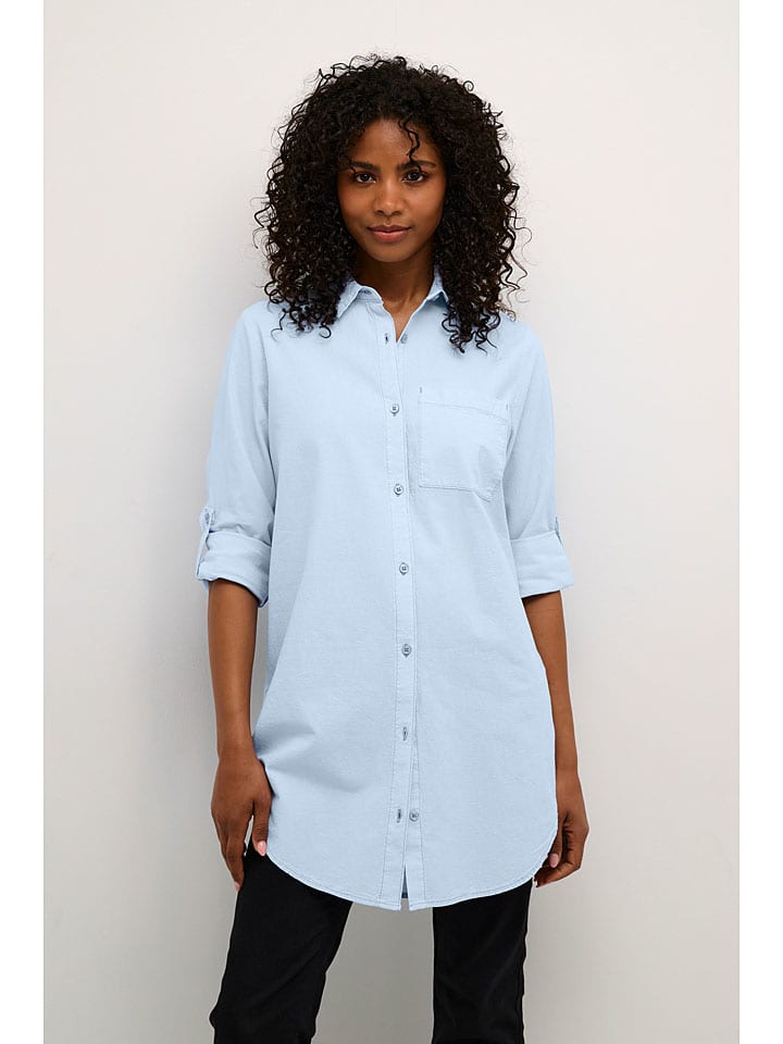 Kaffe Hellblau 5961613 Bluse in Hellblau - 3