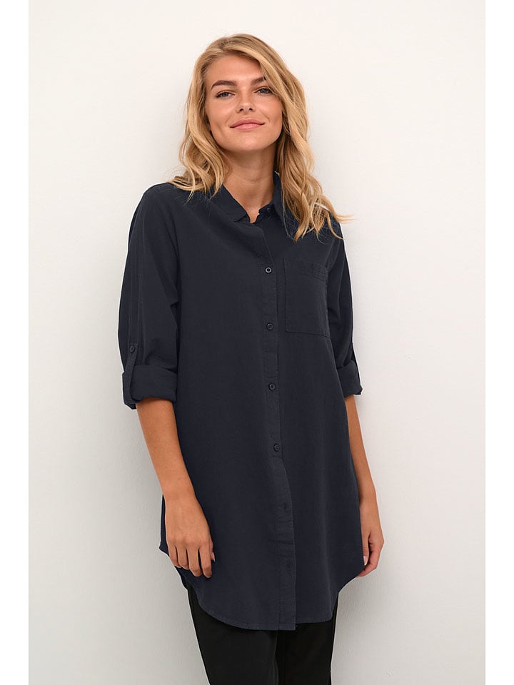 Kaffe Dunkelblau 458635 Bluse in Dunkelblau - 2