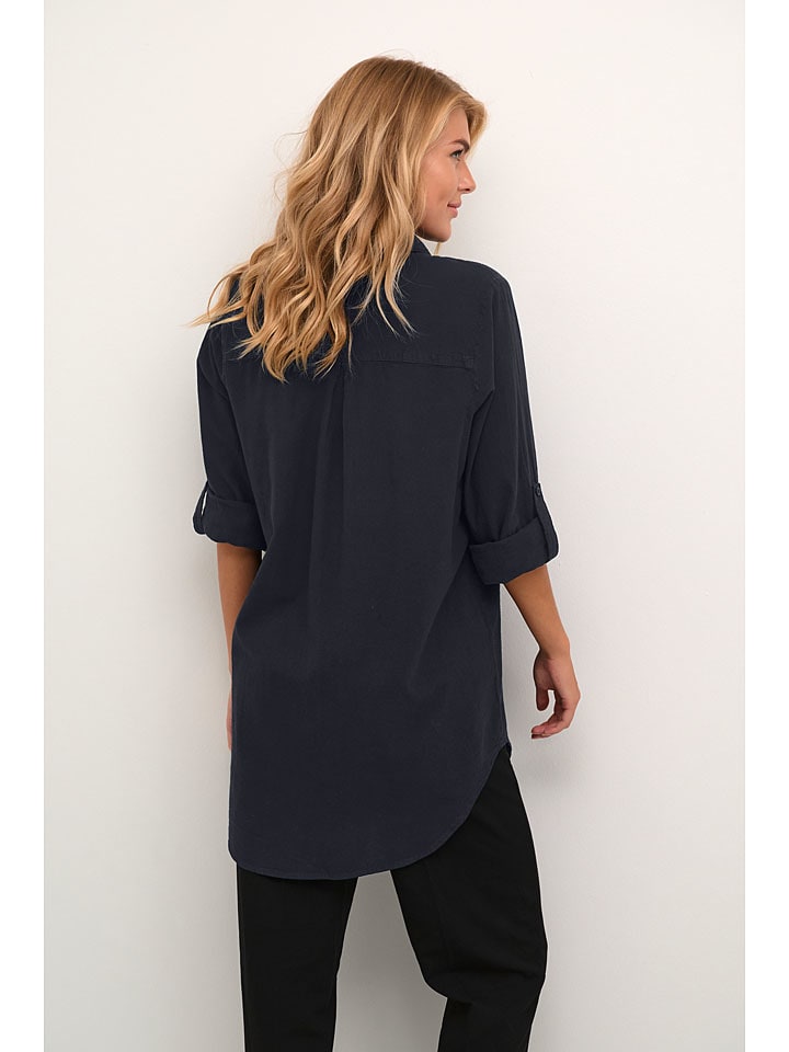 Kaffe Dunkelblau 458635 Bluse in Dunkelblau - 3