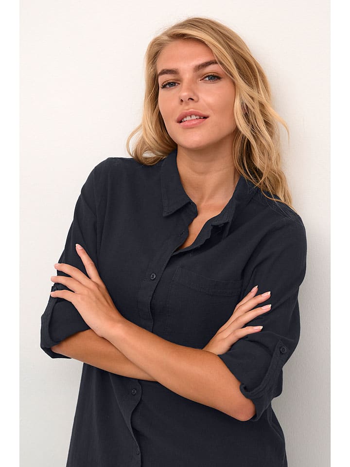 Kaffe Dunkelblau 458635 Bluse in Dunkelblau - 4