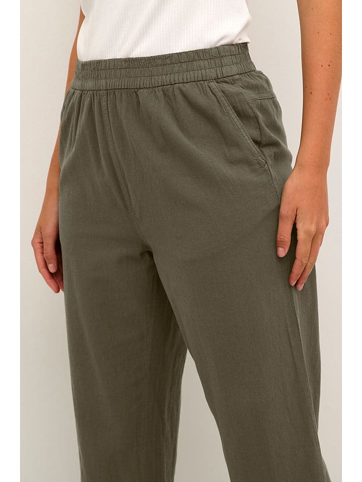 Nohavice Kaffe Khaki 3756073 Hose "Naya" in Khaki - 2