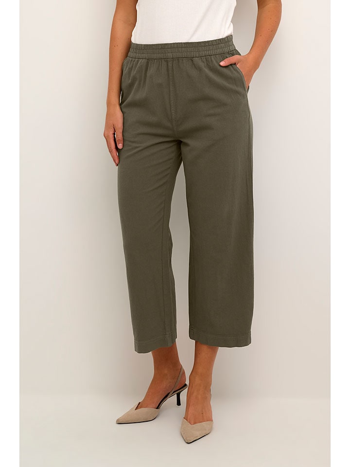 Nohavice Kaffe Khaki 3756073 Hose "Naya" in Khaki - 3