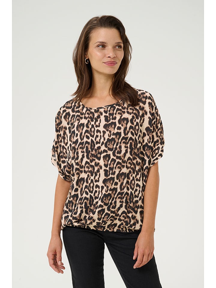 Kaffe Beige/ Hellbraun 611020 Bluse "Amber" in Beige/ Hellbraun - 2