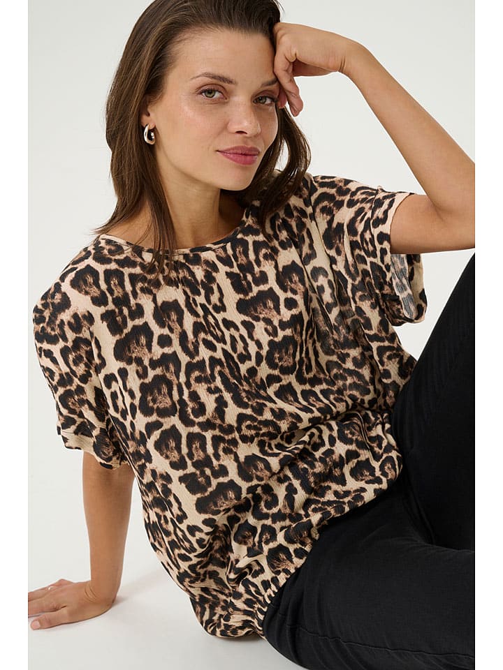 Kaffe Beige/ Hellbraun 611020 Bluse "Amber" in Beige/ Hellbraun - 3