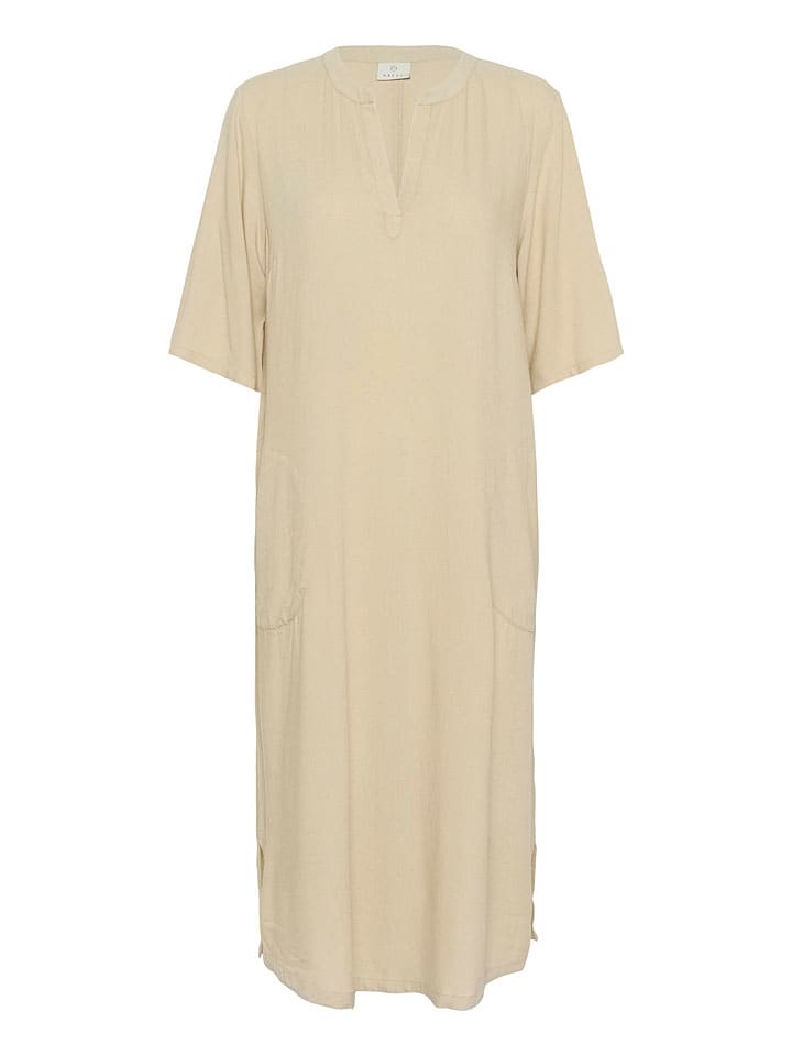 Šaty Kaffe Sand 988139 Kleid "Milia" in Sand - 3