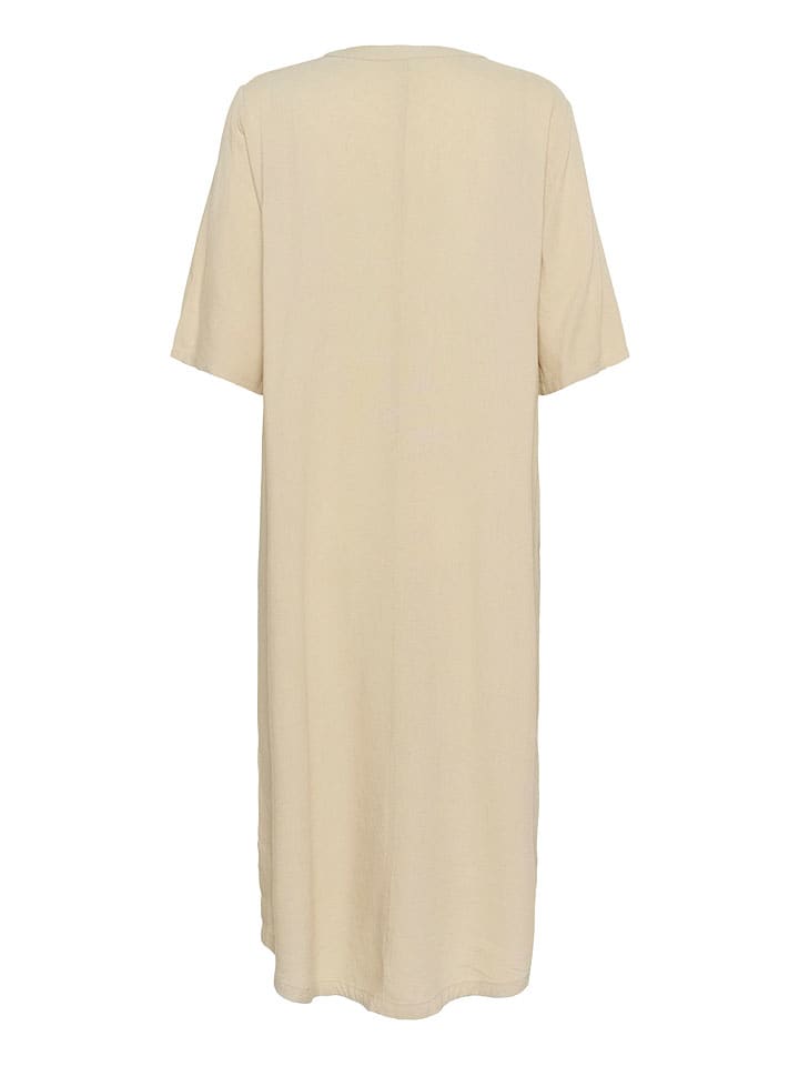 Šaty Kaffe Sand 988139 Kleid "Milia" in Sand - 4