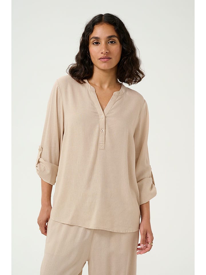 Kaffe Sand 6477679 Bluse "Milia" in Sand - 2