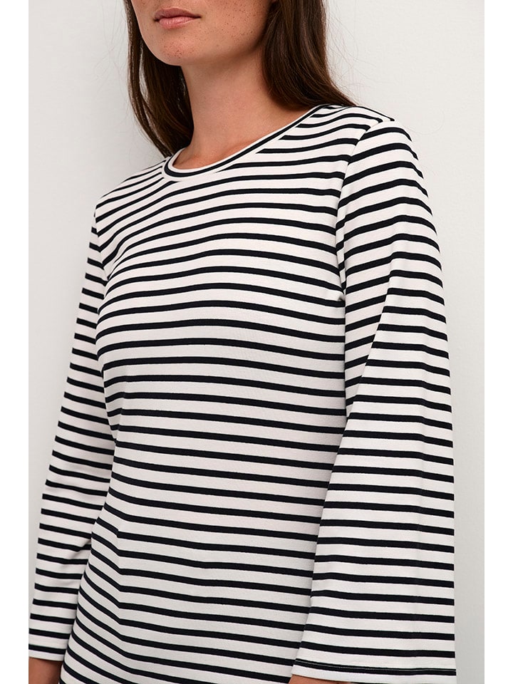 Kaffe Schwarz/ Weiß 511718 Longsleeve "Liddy" in Schwarz/ Weiß - 3