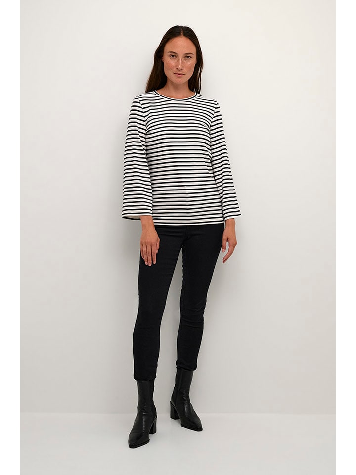 Kaffe Schwarz/ Weiß 511718 Longsleeve "Liddy" in Schwarz/ Weiß - 4