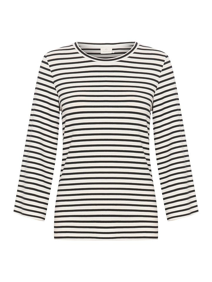 Kaffe Schwarz/ Weiß 511718 Longsleeve "Liddy" in Schwarz/ Weiß - 5