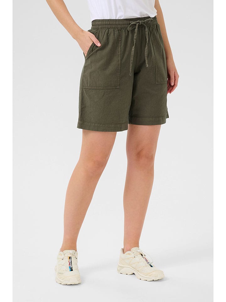 Kraťasy Kaffe Khaki 990935 Shorts "Naya" in Khaki - 2