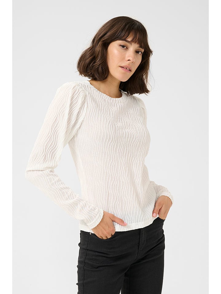 Kaffe Weiß 7476410 Bluse "Gerit" in Weiß - 3