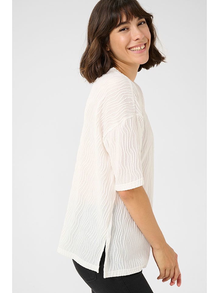 Tričko Kaffe Weiß 2972763 Shirt "Gerit" in Weiß - 3