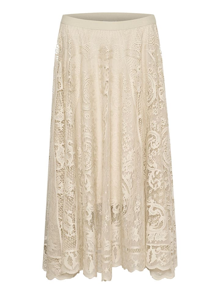 Sukňa Kaffe Beige 280452 Rock "Vilja" in Beige - 4