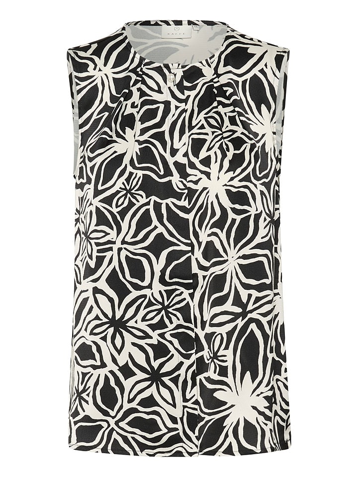 Kaffe Schwarz/ Weiß 969927 Blusentop "Vera" in Schwarz/ Weiß - 4