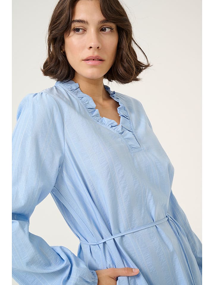 Šaty Kaffe Hellblau 6564409 Kleid "Sanni" in Hellblau - 3