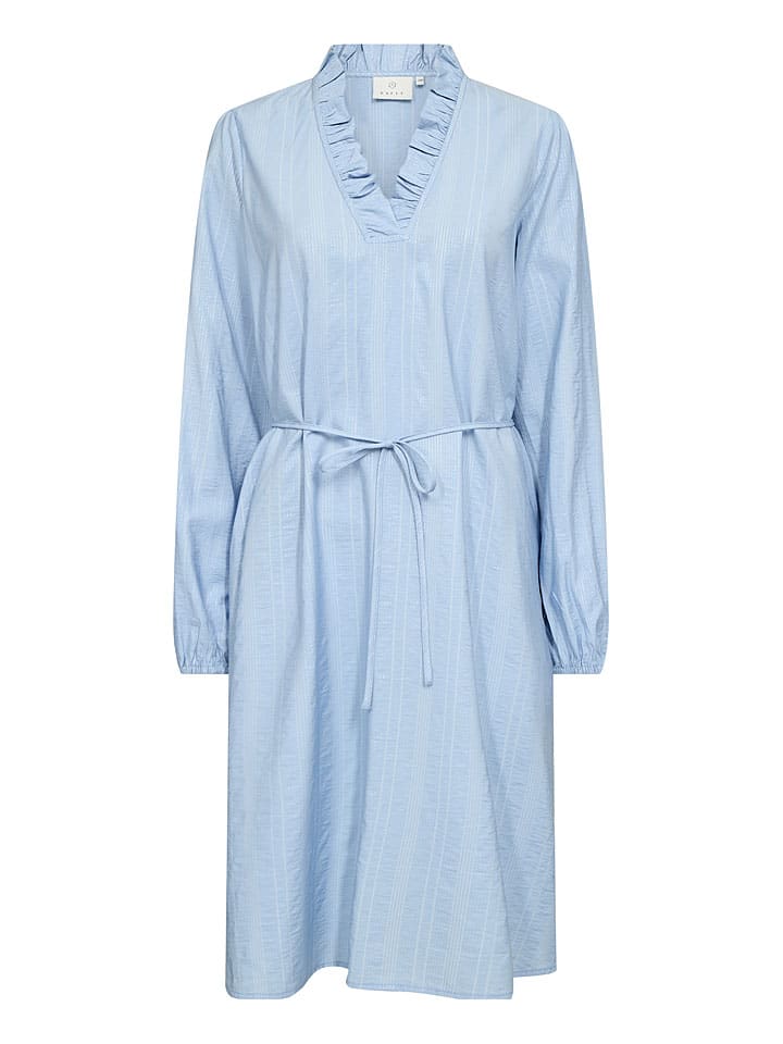 Šaty Kaffe Hellblau 6564409 Kleid "Sanni" in Hellblau - 4