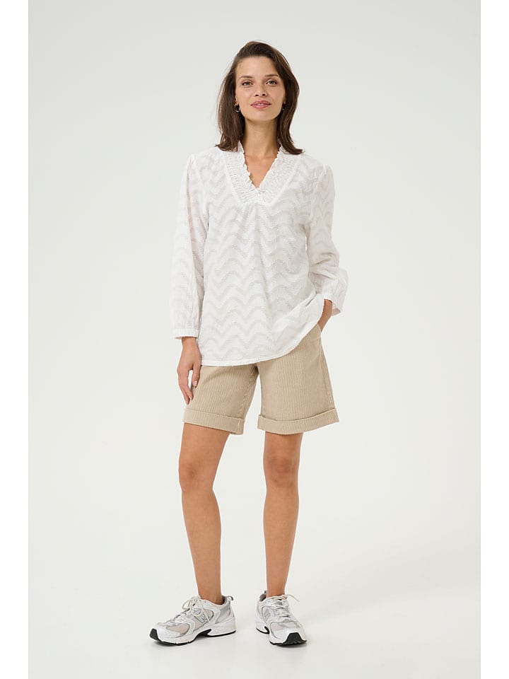 Kaffe Weiß 6727021 Bluse "Victoria" in Weiß - 1