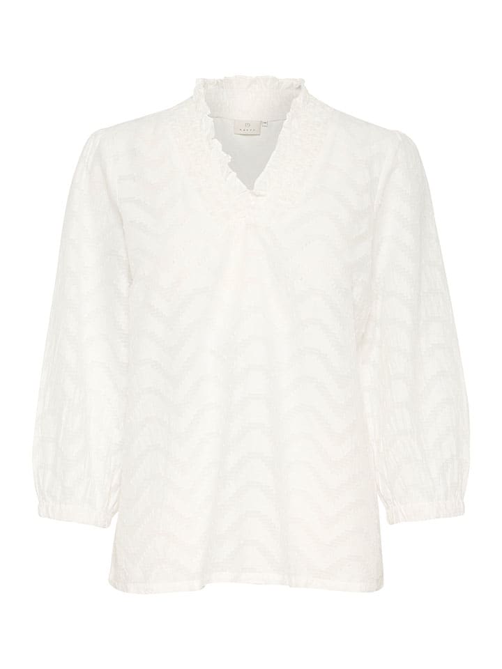 Kaffe Weiß 6727021 Bluse "Victoria" in Weiß - 4