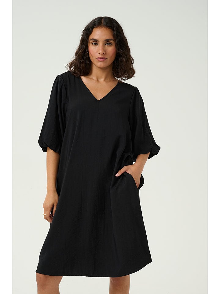 Šaty Kaffe Schwarz 5654138 Kleid "Gabby" in Schwarz - 2