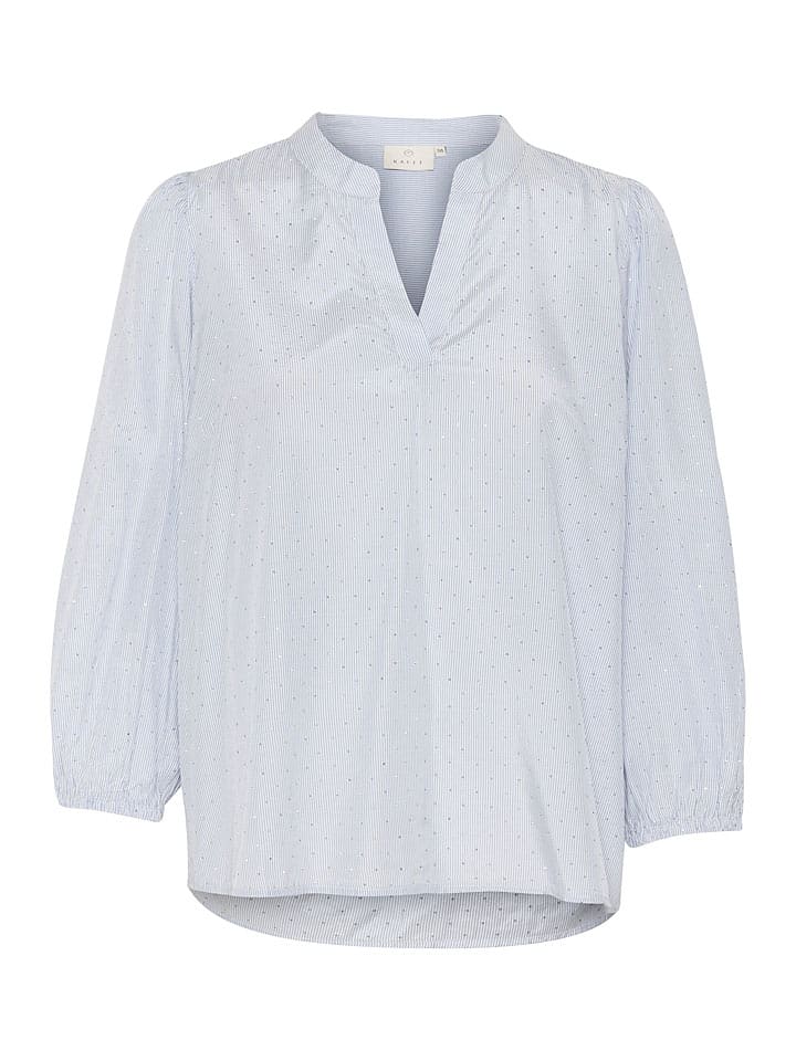 Kaffe Hellblau/ Weiß 7753907 Bluse "Milena" in Hellblau/ Weiß - 5