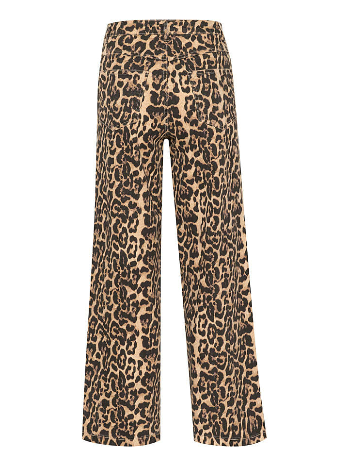 Nohavice Kaffe Beige/ Hellbraun 2386293 Marlenehose "Leonora" in Beige/ Hellbraun - 6