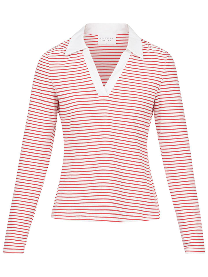 SisterS point Weiß/ Rot 9278017 Longsleeve in Weiß/ Rot - 4