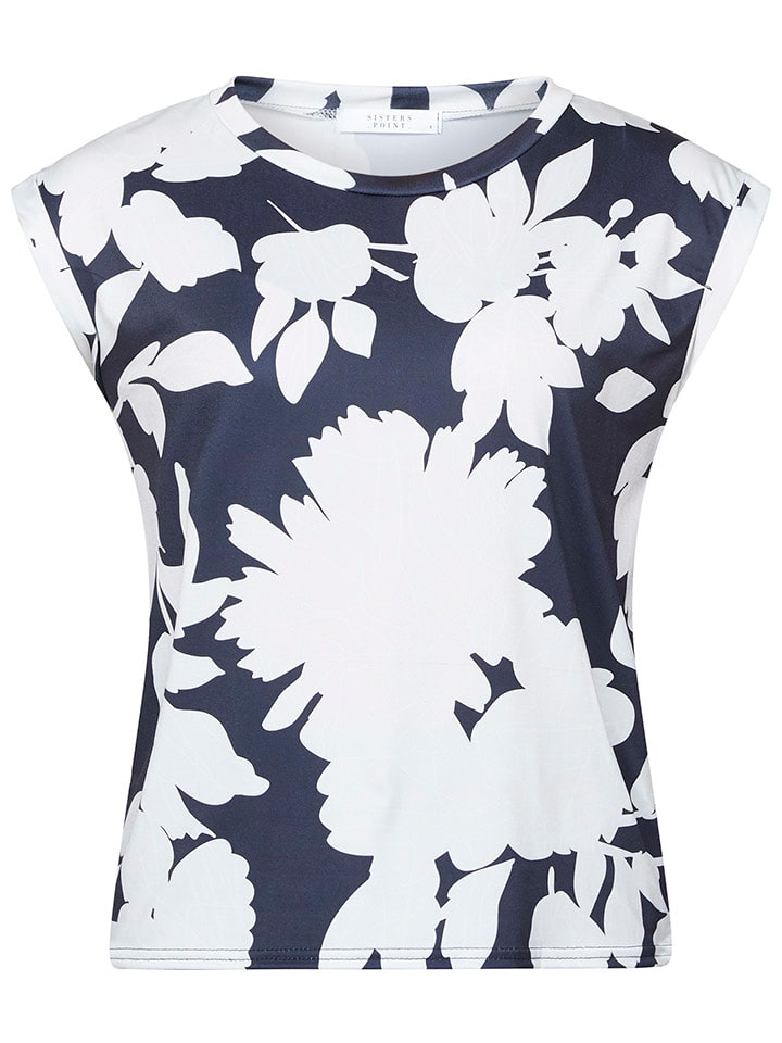 Tričko SisterS point Dunkelblau/ Weiß 3955502 Shirt in Dunkelblau/ Weiß - 4