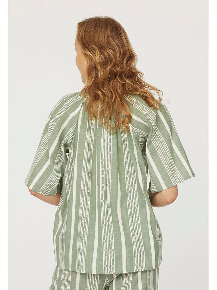 SisterS point Grün/ Creme 3488340 Bluse in Grün/ Creme - 2