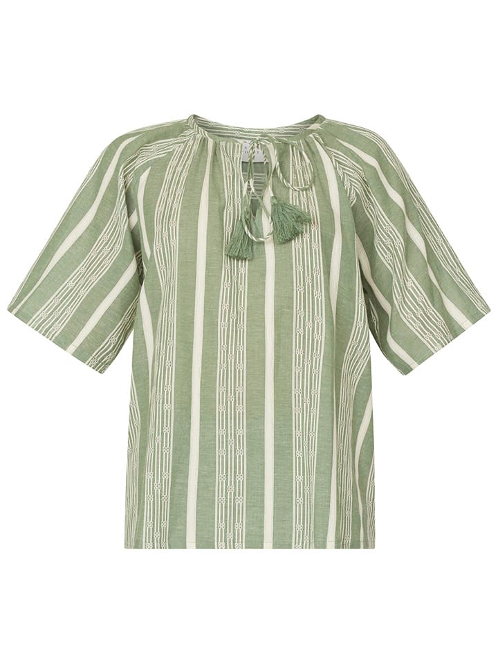 SisterS point Grün/ Creme 3488340 Bluse in Grün/ Creme - 4