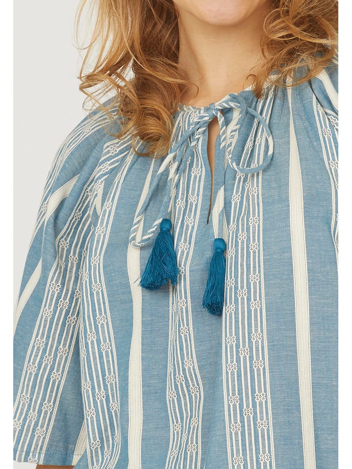 SisterS point Hellblau/ Creme 7227794 Bluse in Hellblau/ Creme - 3