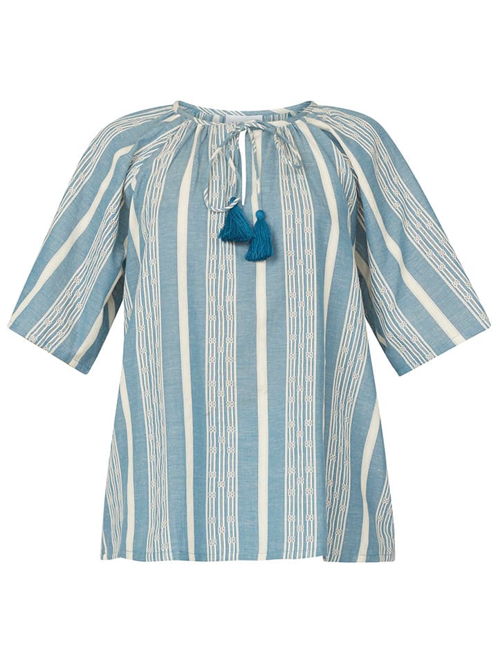 SisterS point Hellblau/ Creme 7227794 Bluse in Hellblau/ Creme - 4
