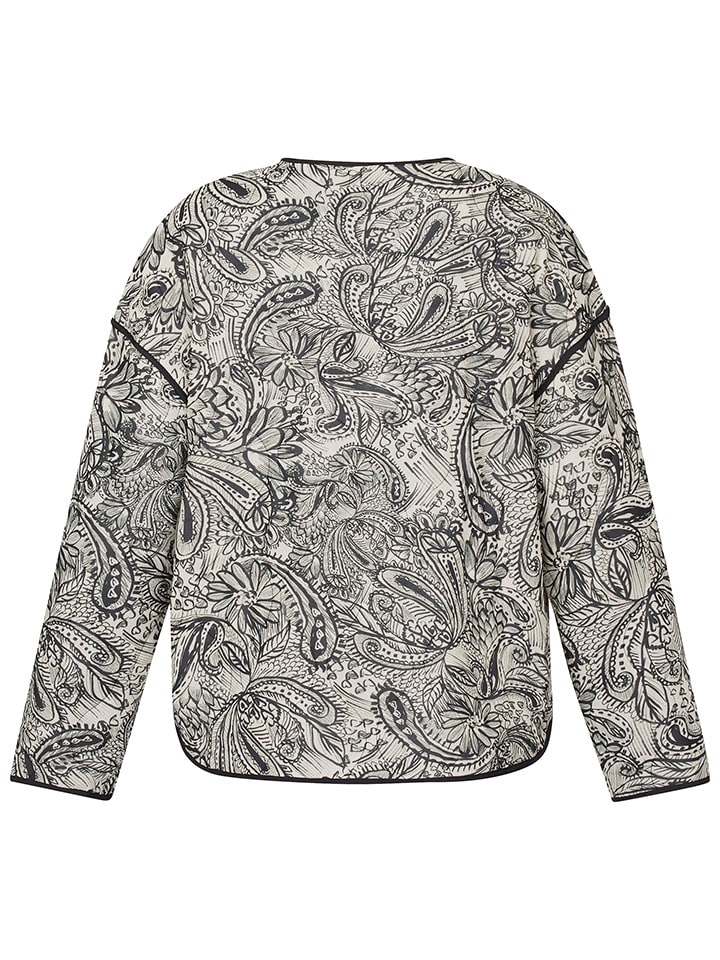 Dámska bunda SisterS point Schwarz/ Creme 217421 Übergangsjacke in Schwarz/ Creme - 5