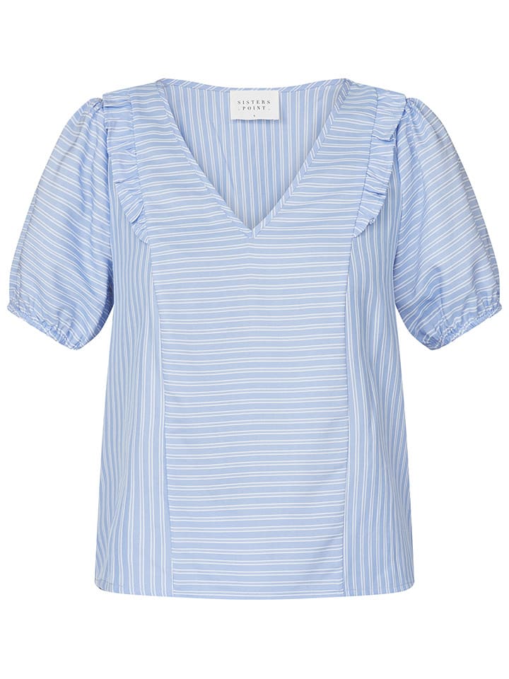 SisterS point Hellblau 3202738 Bluse in Hellblau - 4