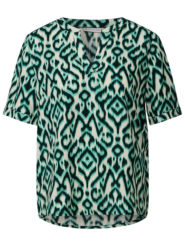 Street One Beige/ Grün 7141106 Bluse in Beige/ Grün - 5