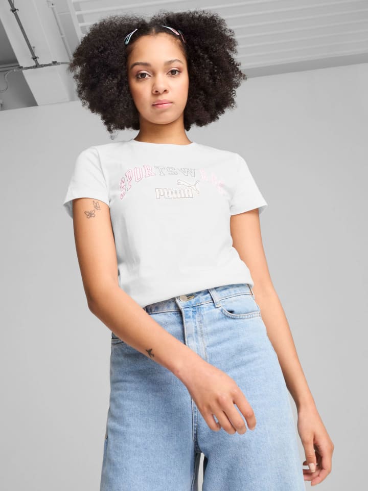 Tričko Puma Weiß 6846264 Shirt "Essentials+" in Weiß - 3