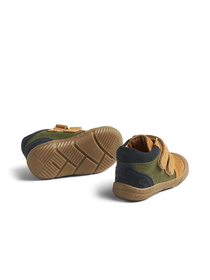 Topánky Wheat Khaki/ Dunkelblau/ Hellbraun 9363628 Leder-Boots "Ivalo" in Khaki/ Dunkelblau/ Hellbraun - 3