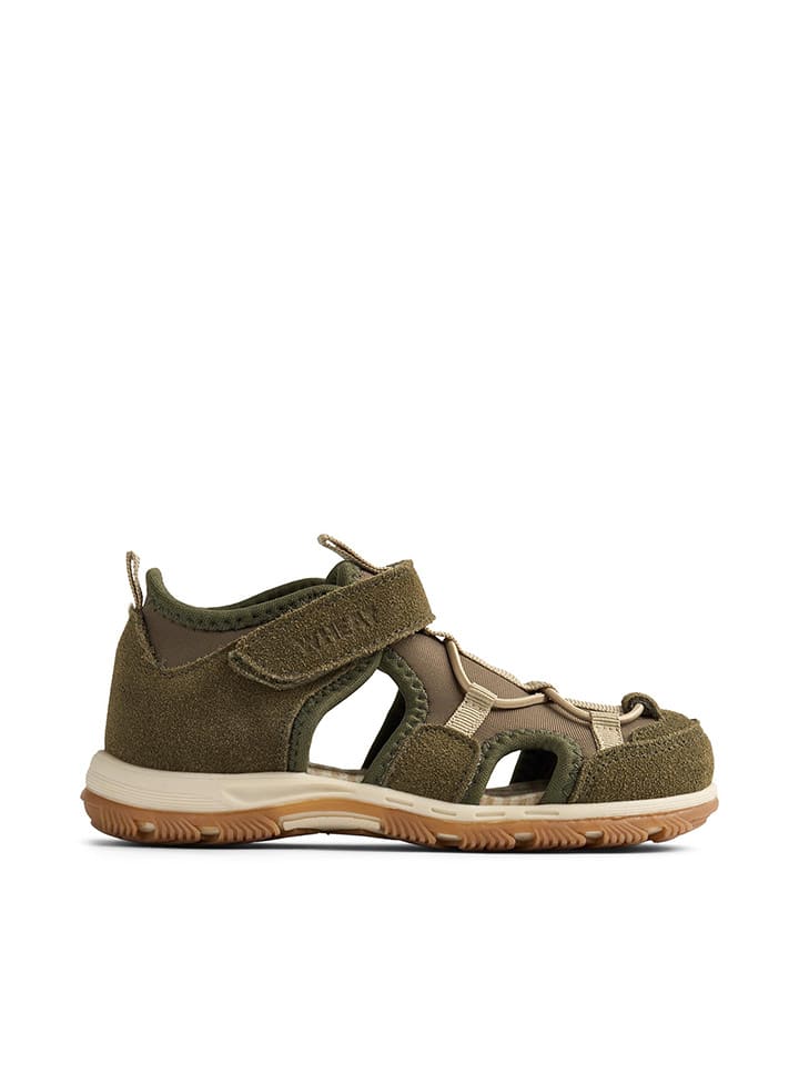 Tenisky Wheat Khaki 6585765 Leder-Halbsandalen "Mingi" in Khaki - 3