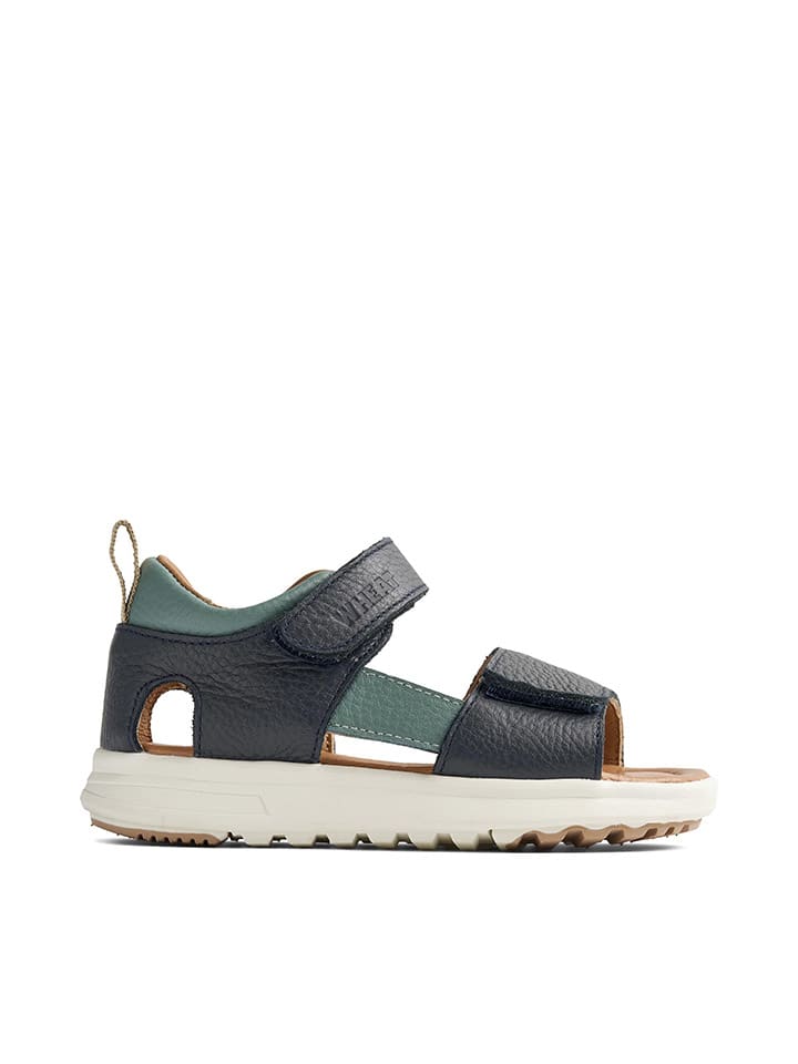 Wheat Dunkelblau 909312 Leder-Sandalen "Maxie" in Dunkelblau - 3