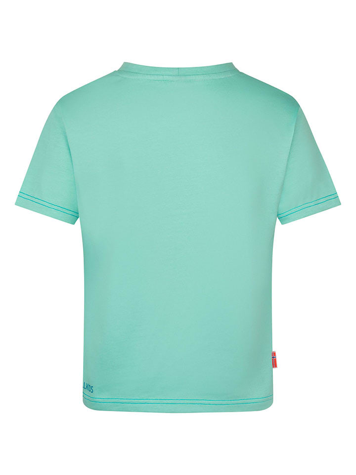 Tričko Trollkids Türkis 416119 Shirt "Falketind T" in Türkis - 2