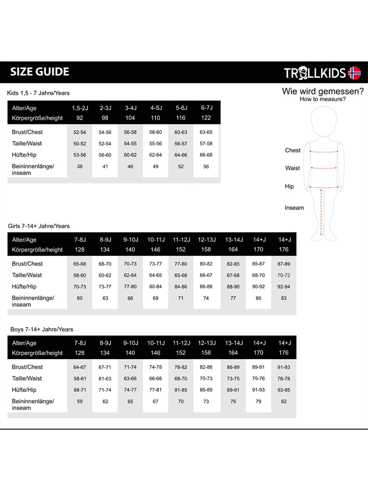 Tričko Trollkids Türkis 416119 Shirt "Falketind T" in Türkis - 4
