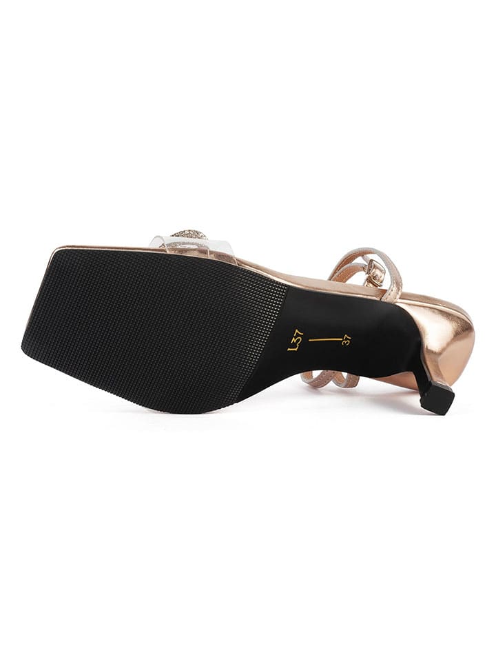 Sandále loft37 Gold 8354705 Leder-Sandaletten in Gold - 5
