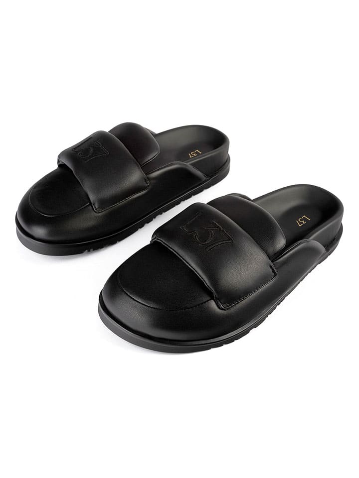 loft37 Schwarz 9522021 Leder-Clogs in Schwarz - 2