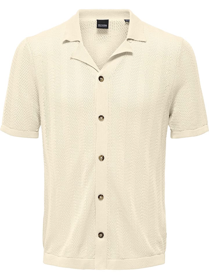 Sveter ONLY & SONS Creme 2800155 Cardigan "Diego" in Creme - 6