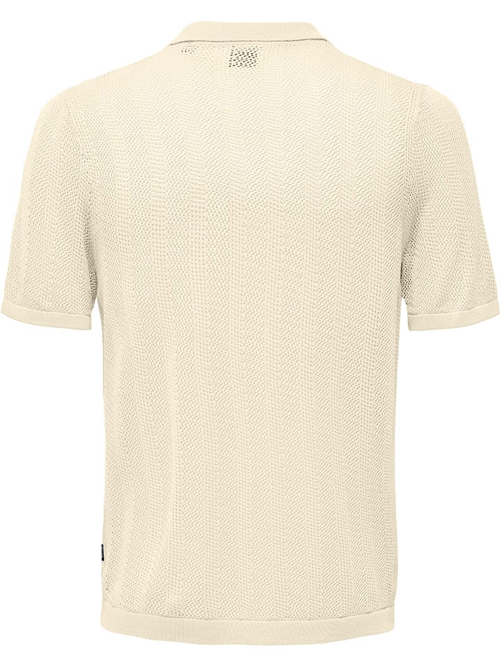 Sveter ONLY & SONS Creme 2800155 Cardigan "Diego" in Creme - 7